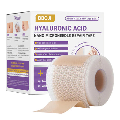✅Official Store |BBOJI® Hyaluronic Acid Nano Microneedle Repair Tape🏥(Treatment of old and new scars, reduction of surgical scars, stretch marks, keloids, acne, burns, warts, dermatomes and varicose veins)